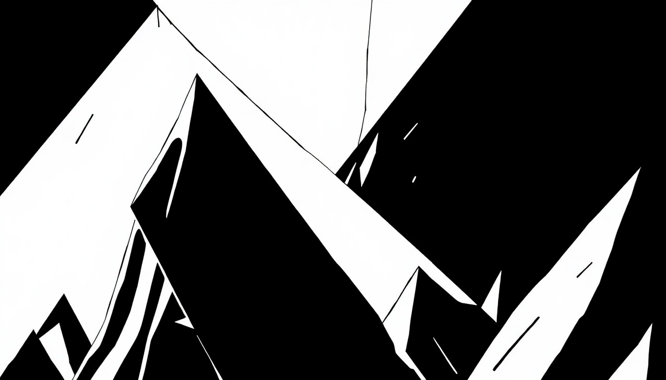 A striking black and white illustration composed of bold, angular shapes, conceptually representing the themes of social change and political empowerment explored in the honored books.