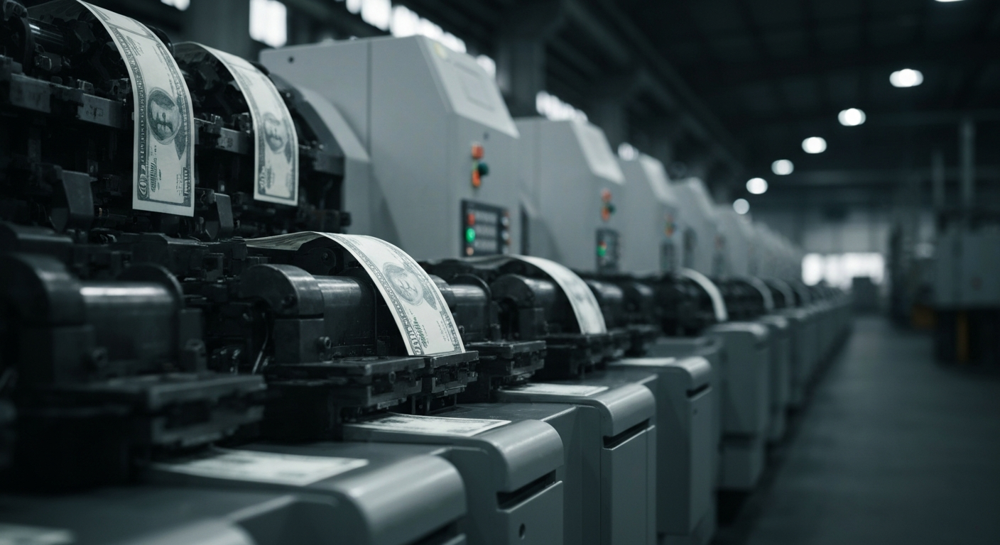 An extreme close-up of gleaming metal gears, pipes, and valves representing the intricate machinery and infrastructure that enables large-scale energy distribution and storage.