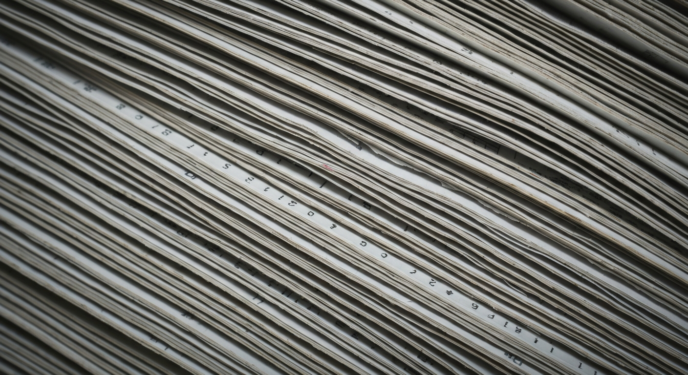 An abstract, cinematic close-up of heavy, metallic banking machinery and ledgers, representing the tangible, industrial nature of institutional finance without using any literal financial symbols or text.