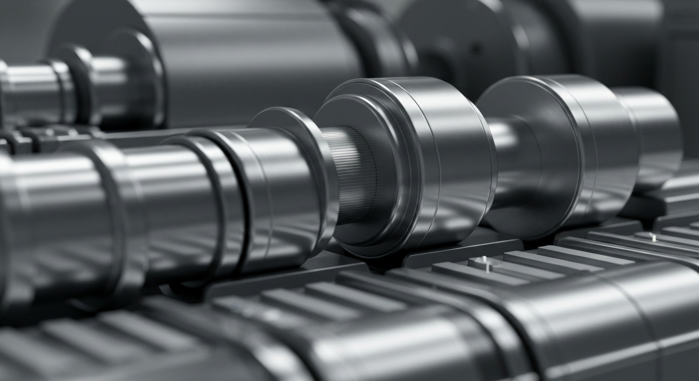 An extreme close-up of various metallic, industrial banking components and machinery, conveying the secure, institutional nature of financial data and analytics without using any text or identifiable elements.