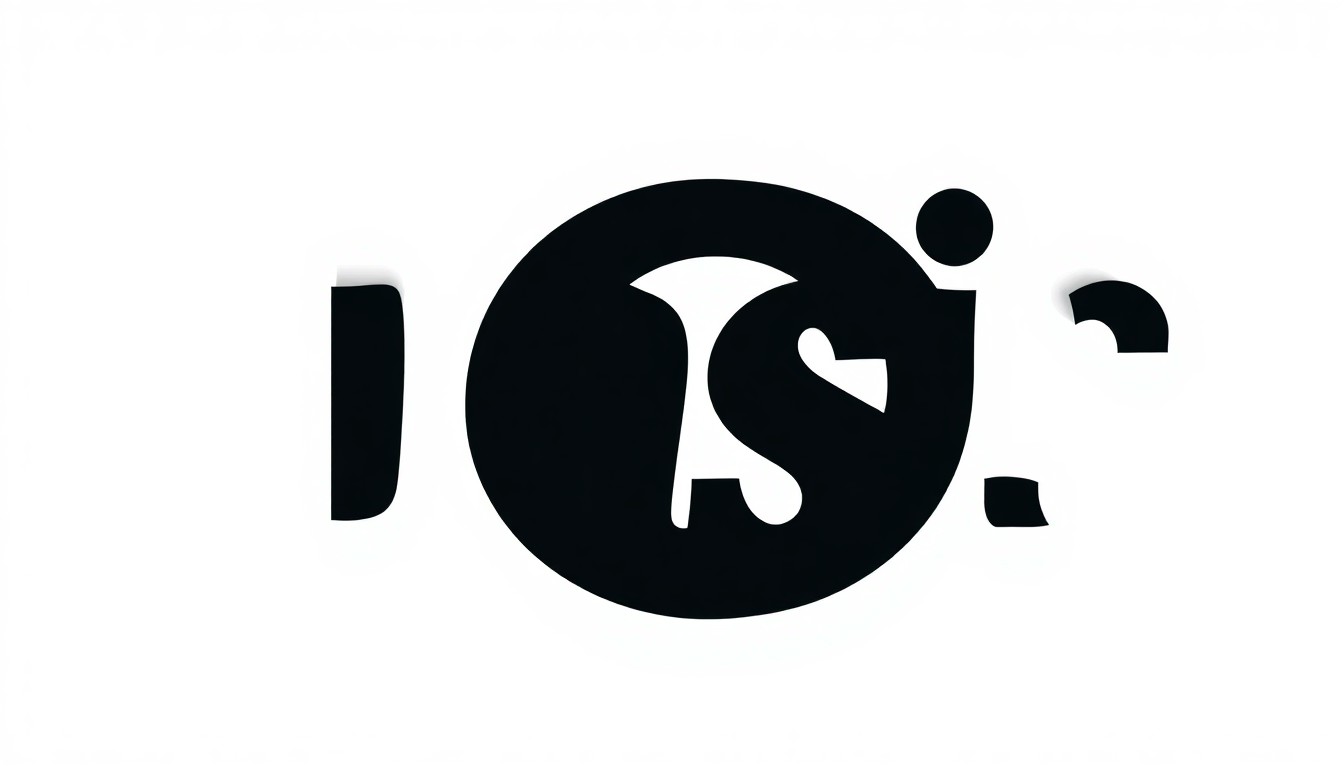 A bold, graphic black and white silhouette of the Oasis logo, with the iconic 'O' and parallel lines cut out of the background in an angular, minimalist style reminiscent of classic Saul Bass movie posters, capturing the energy and impact of the band's music.