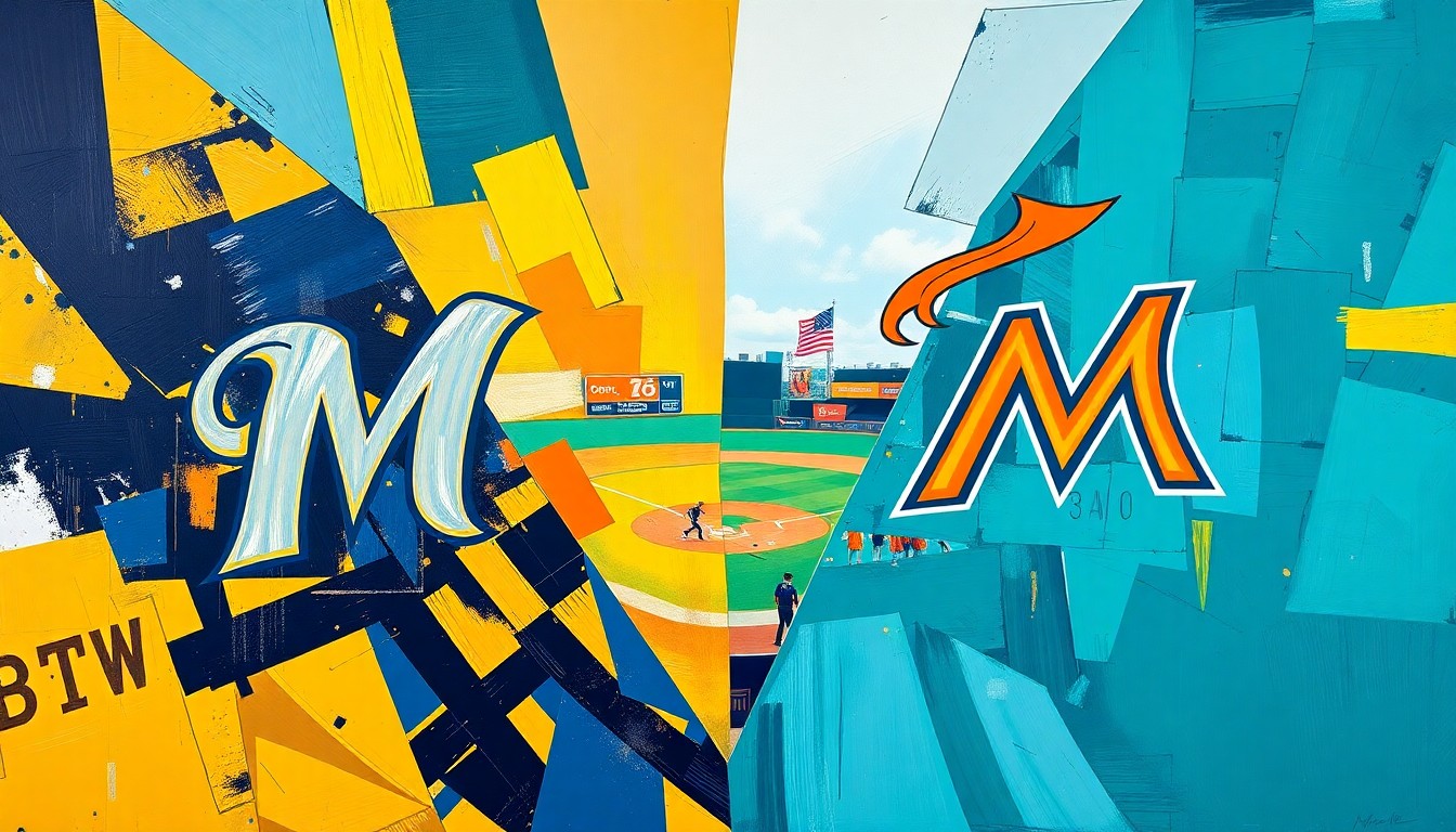A fractured, multi-perspective painting in bold, clashing colors that breaks down a baseball game between two teams into sharp, overlapping geometric shapes, conveying the competitive energy and unpredictability of the matchup.
