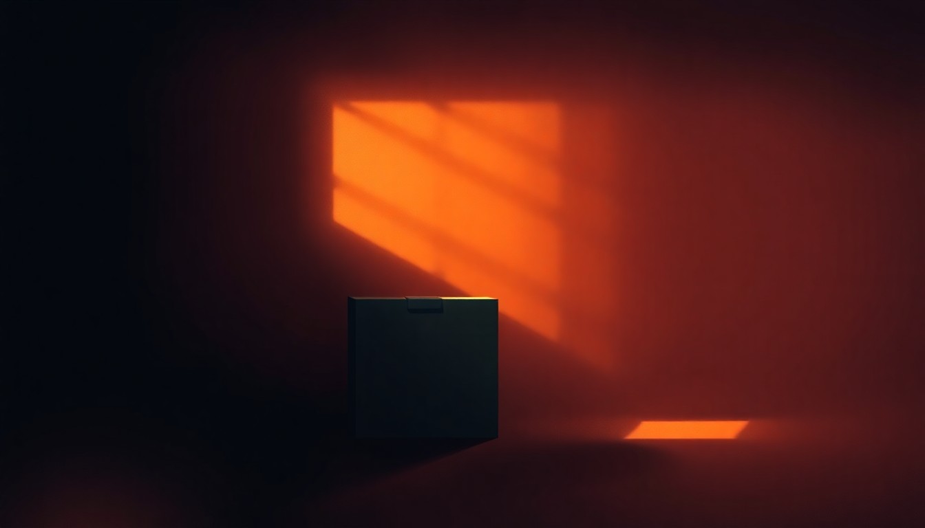 A photorealistic painting of a lone ballot box or campaign donation envelope sitting on a wooden table, with warm light streaming in through a window and casting deep shadows across the scene, conveying a sense of quiet contemplation about the integrity of the political process.