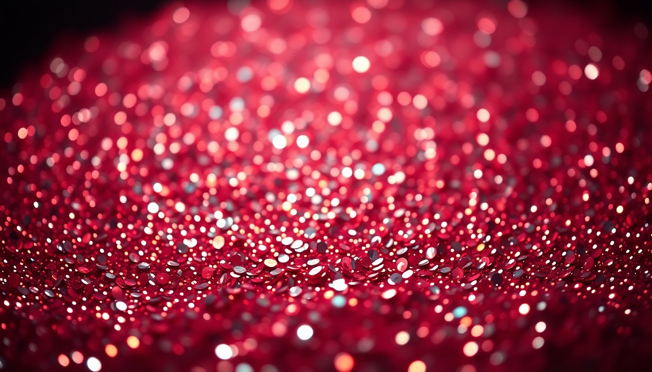 An extreme close-up of sparkling sequins illuminated by dramatic studio lighting, conveying the glamorous yet intimate mood of the film.