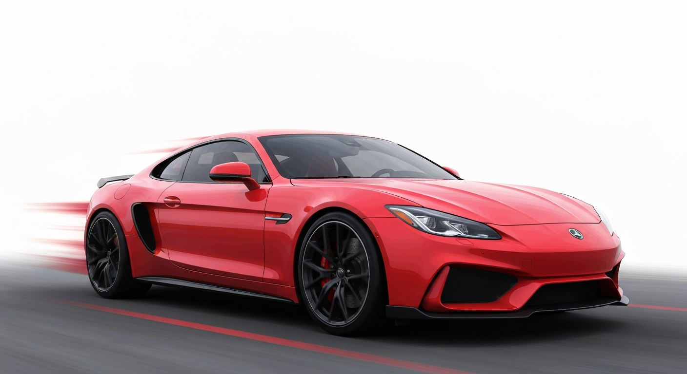 An abstract, blurred image of vibrant colors and shapes, representing the dynamic motion and advanced technology of a luxury vehicle.