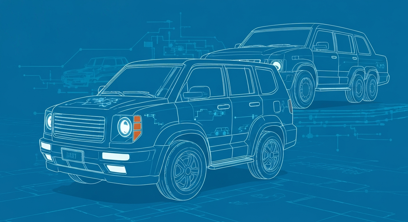 An extreme close-up of a shattered car sensor lens reflecting a faint red light, conceptually illustrating the vandalism of self-driving cars.