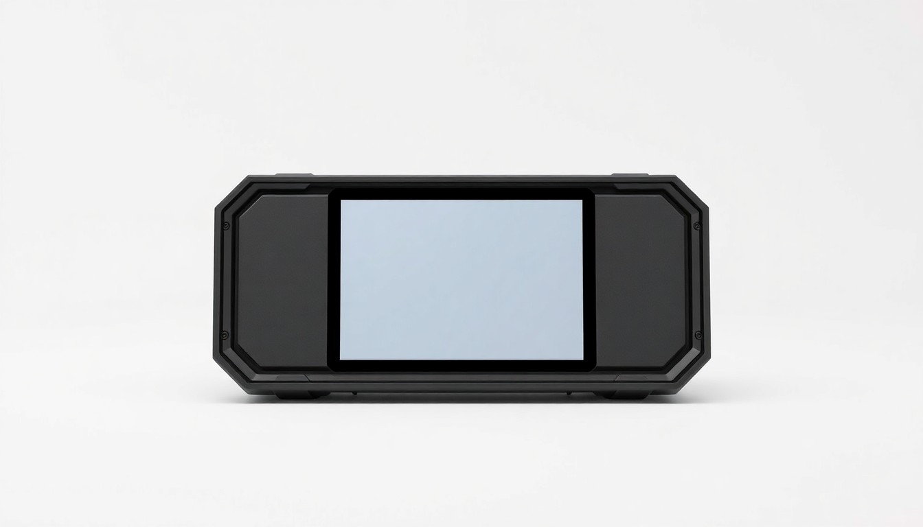 An extreme close-up of a sleek, matte grey software development quality assurance tool with clean geometric lines and subtle metallic accents, conceptually representing the importance of quality control in software engineering.