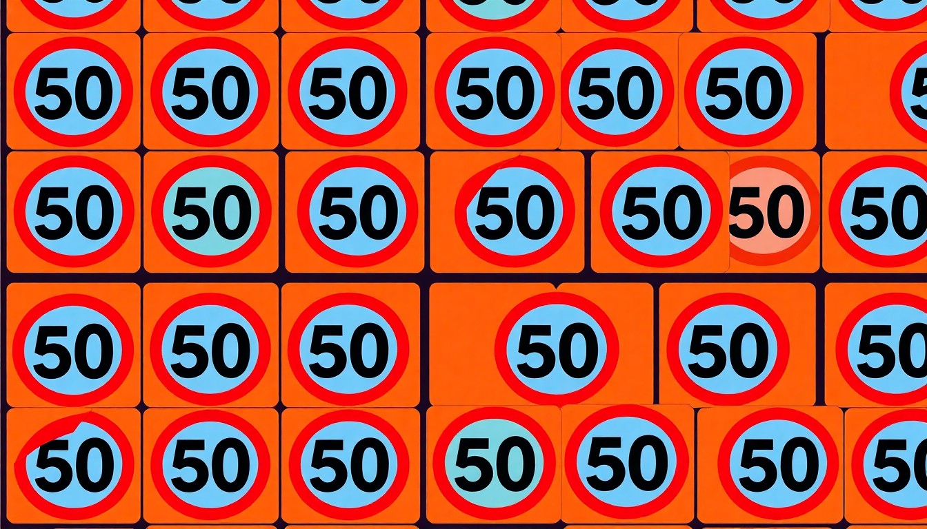 A high-contrast, brightly colored silkscreen print of a repeated traffic caution sign, rendered in a bold, abstract pop art style to conceptually represent the community's focus on improving road safety.