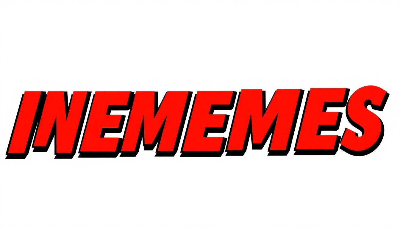 A striking abstract composition of geometric shapes in bold, contrasting colors, conceptually representing the viral and universal nature of internet memes.