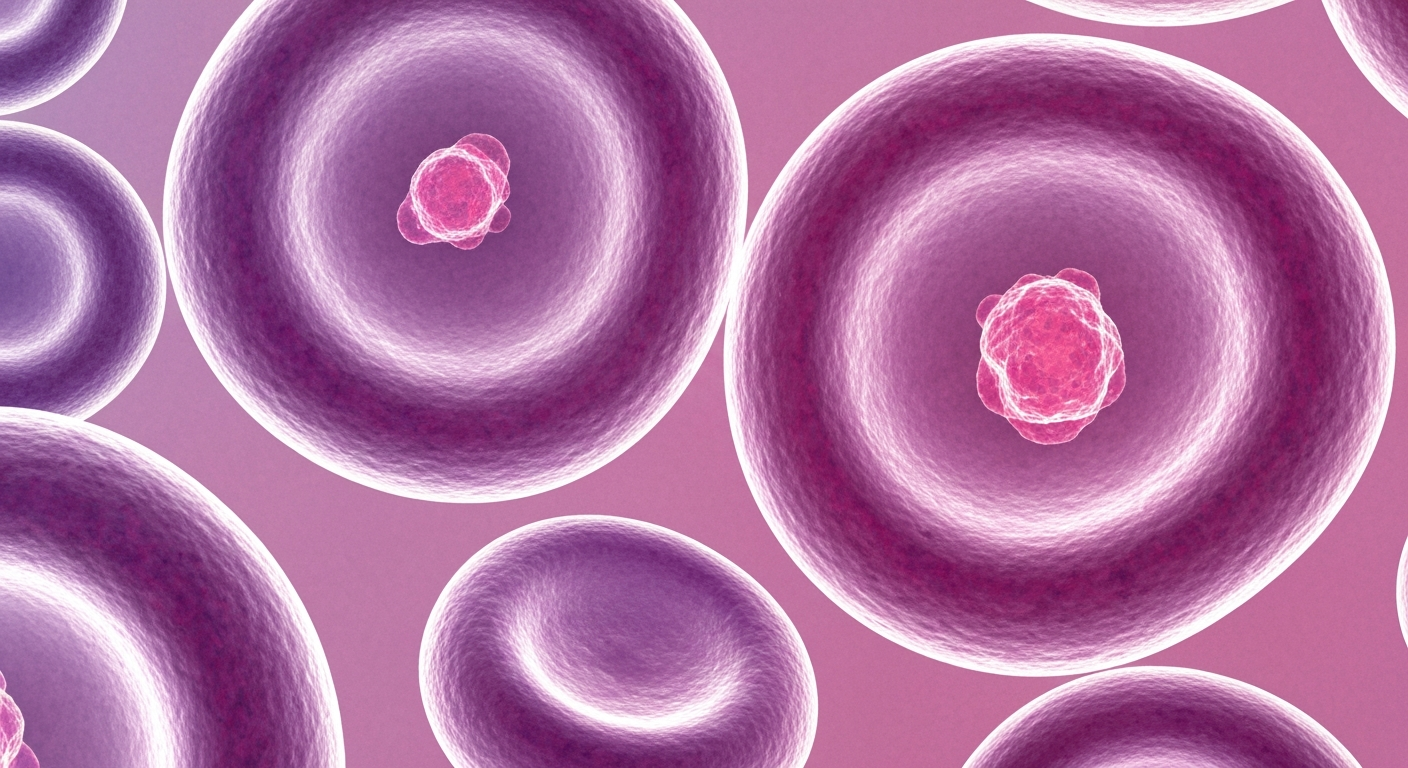 An ethereal, ghostly X-ray image showing the detailed internal structure of a sickle-shaped red blood cell, conveying the complex biological mechanisms behind debilitating blood disorders and the potential of gene editing to address them.