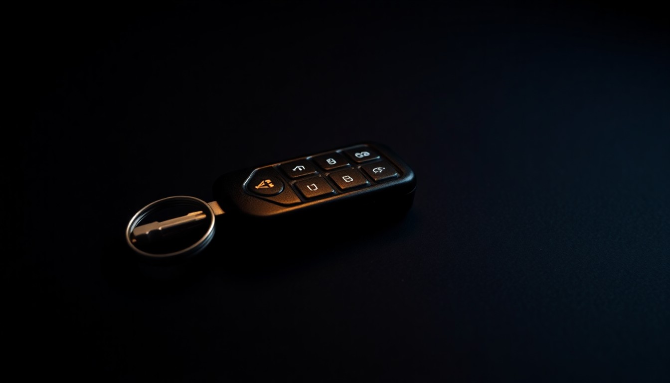 An extreme close-up of a lone car key lying on a dark surface, lit by a harsh, direct camera flash, conceptually representing the investigation into Nikki Winder's disappearance.
