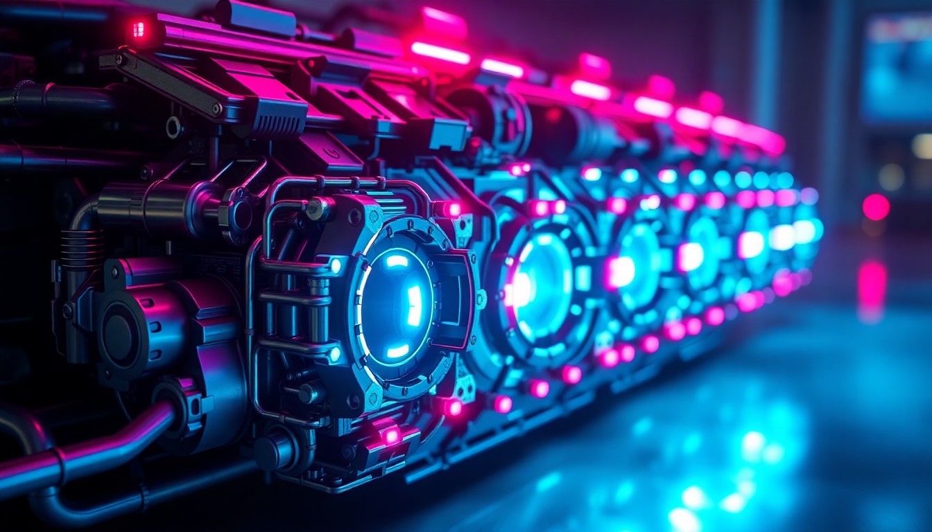 An extreme close-up of a shattered Waymo self-driving car sensor lens reflecting a faint red light, conceptually illustrating the vandalism of autonomous vehicles.