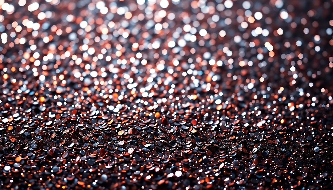 An extreme close-up of shimmering, high-contrast sequins, conceptually representing the glamour and energy of bachata music.