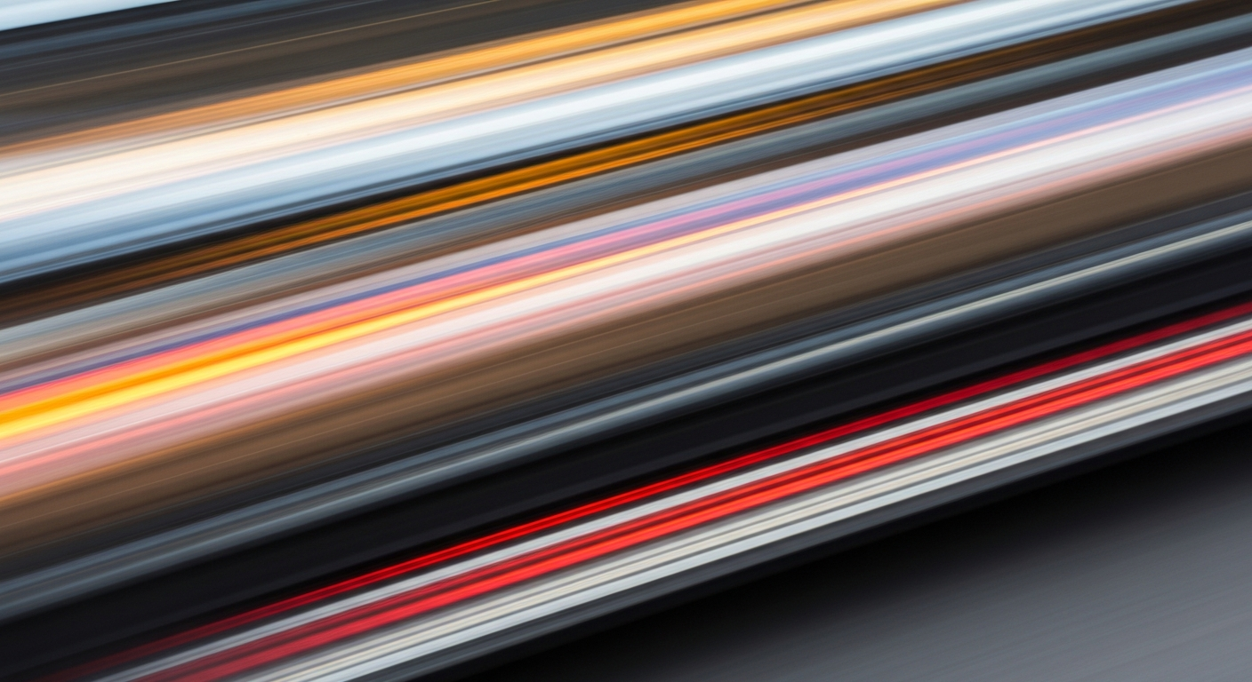 Sweeping, abstract streaks of vibrant color and motion, conceptually representing the lively energy and diversity of Mount Vernon's urban landscape.