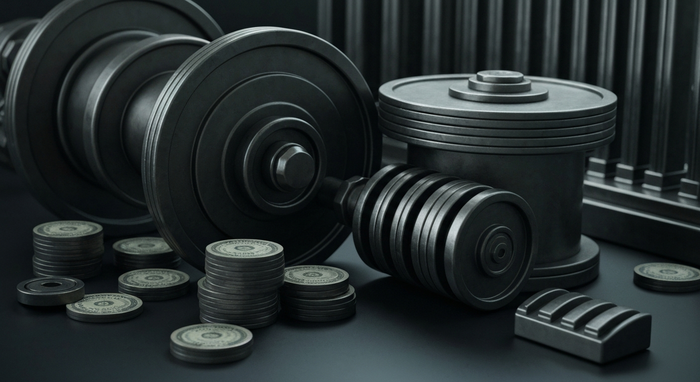 An extreme close-up of intricate gears, levers, and other industrial machinery, conveying the complex financial infrastructure behind institutional investments.