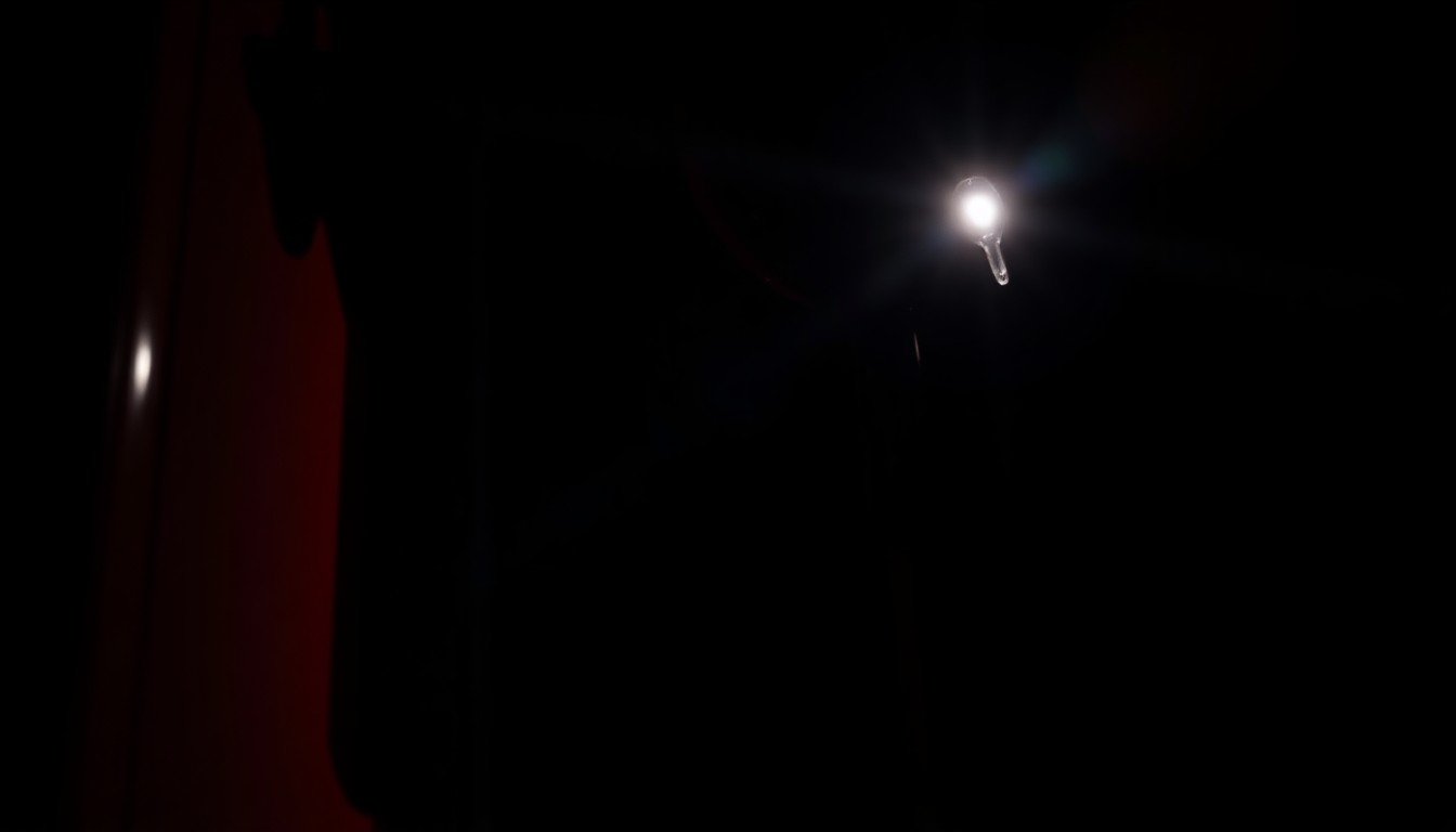 An extreme close-up of a small, rectangular credit card skimming device attached to the payment slot of a gas pump, with the device's intricate circuitry and wiring visible under harsh, direct lighting, conceptually illustrating the hidden dangers of card skimming.