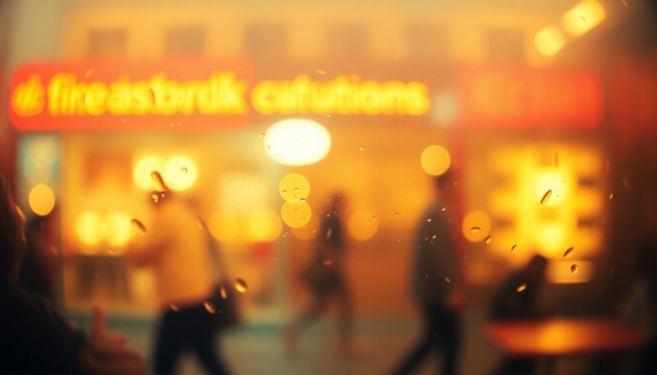 An abstract, impressionistic scene of blurred, colorful shapes and textures representing the diverse community events and activities described in the Bonner County Calendar.