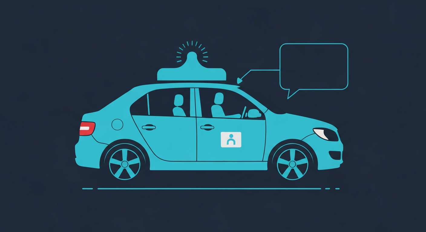 An extreme close-up of a shattered car sensor lens reflecting a faint red light, conceptually illustrating the vandalism of self-driving cars.