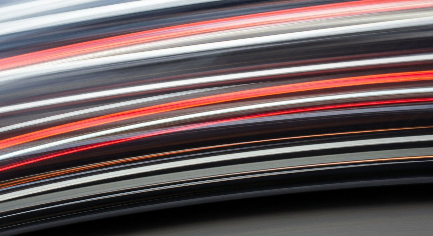 An abstract, colorful image with sweeping brushstrokes of motion, conceptually representing the complex and ever-evolving nature of car maintenance and cost management.