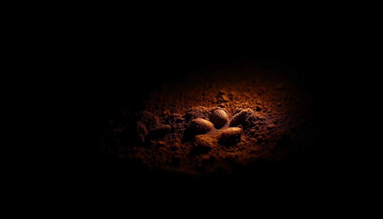 An extreme close-up photograph of a dog's paw print in the dirt, lit by a harsh, direct camera flash against a pitch-black background, creating a stark, gritty visual that conceptually represents the claims of inhumane treatment at the facility.
