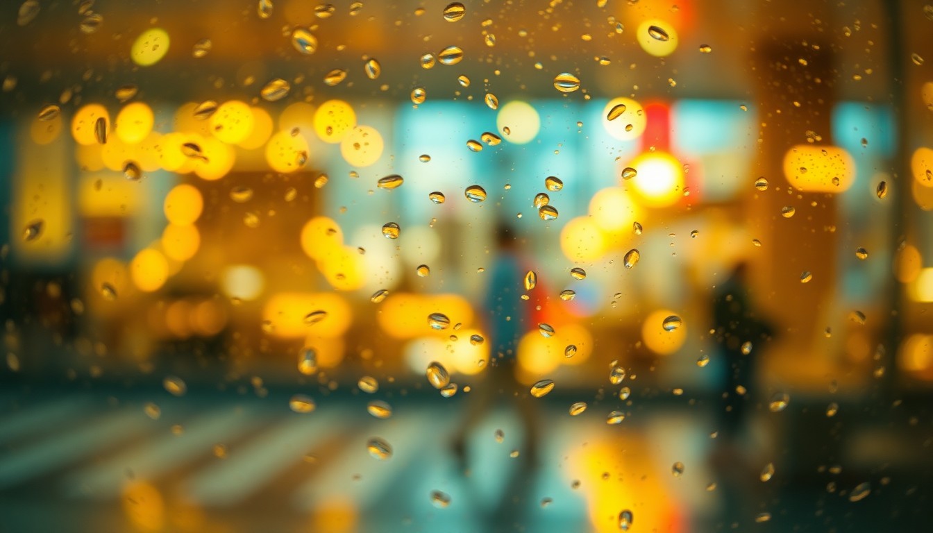 An abstract, impressionistic photograph of blurred, colorful lifestyle scenes in soft focus, conveying the mood and energy of a community recycling event.