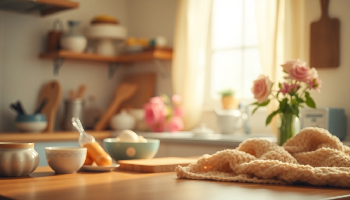 An extremely abstracted, out-of-focus photograph in soft, warm tones depicting a cozy domestic scene, conceptually representing the life and legacy of Donna Suckut.