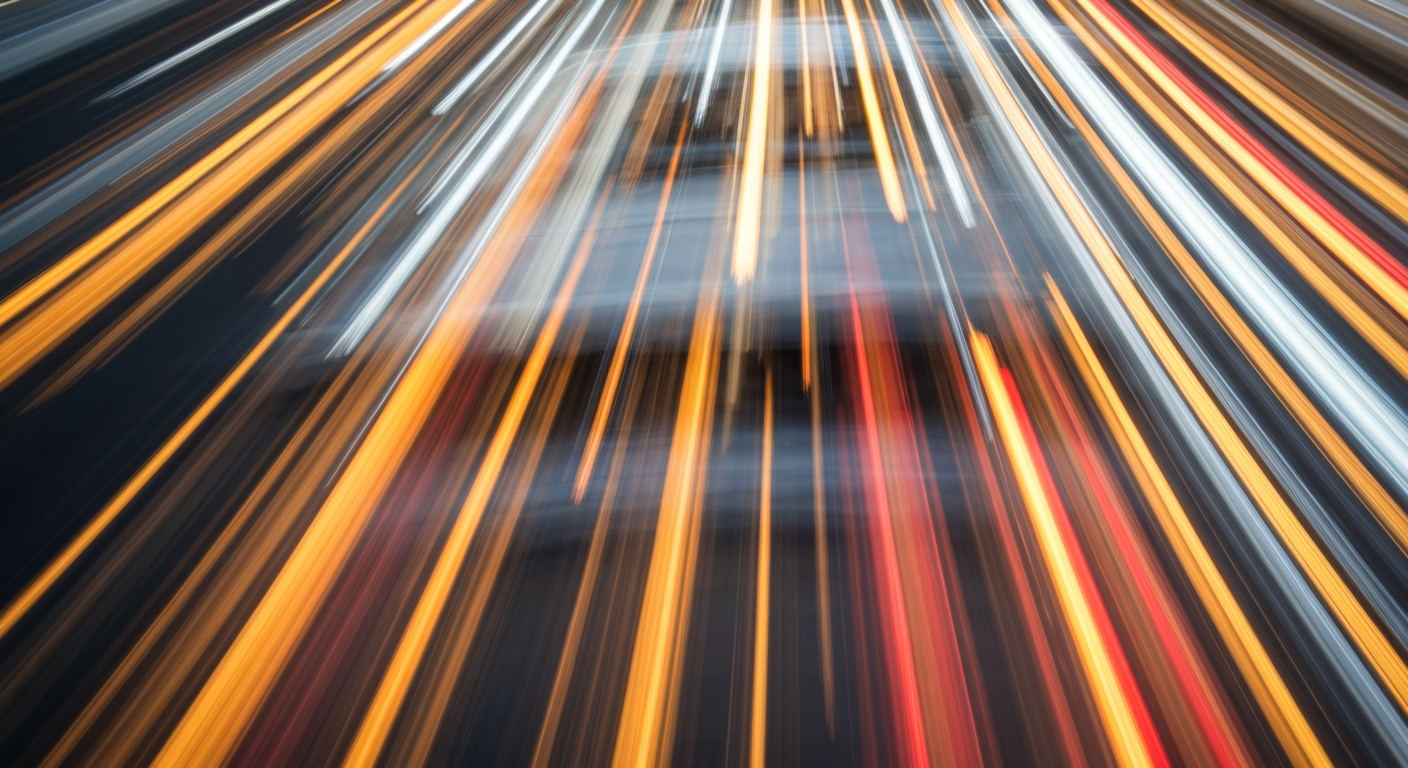 An abstract, colorful image featuring sweeping, blurred lines and shapes that convey a sense of speed and motion, conceptually representing the technical details of car maintenance.