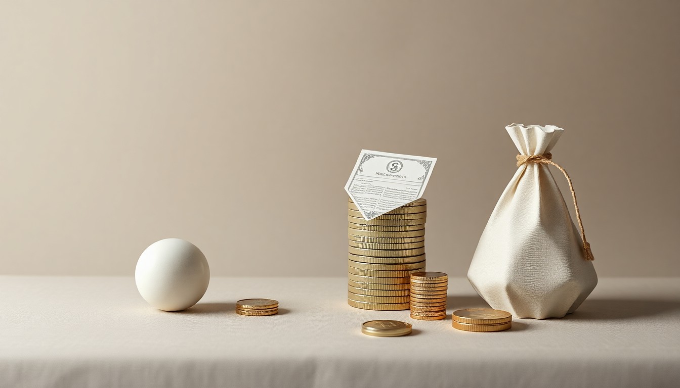 A minimalist, photorealistic studio still life featuring a stack of Amazon delivery boxes, a TV remote control, and a pair of work gloves, conceptually representing the struggles of the entertainment industry and the need for alternative income sources.