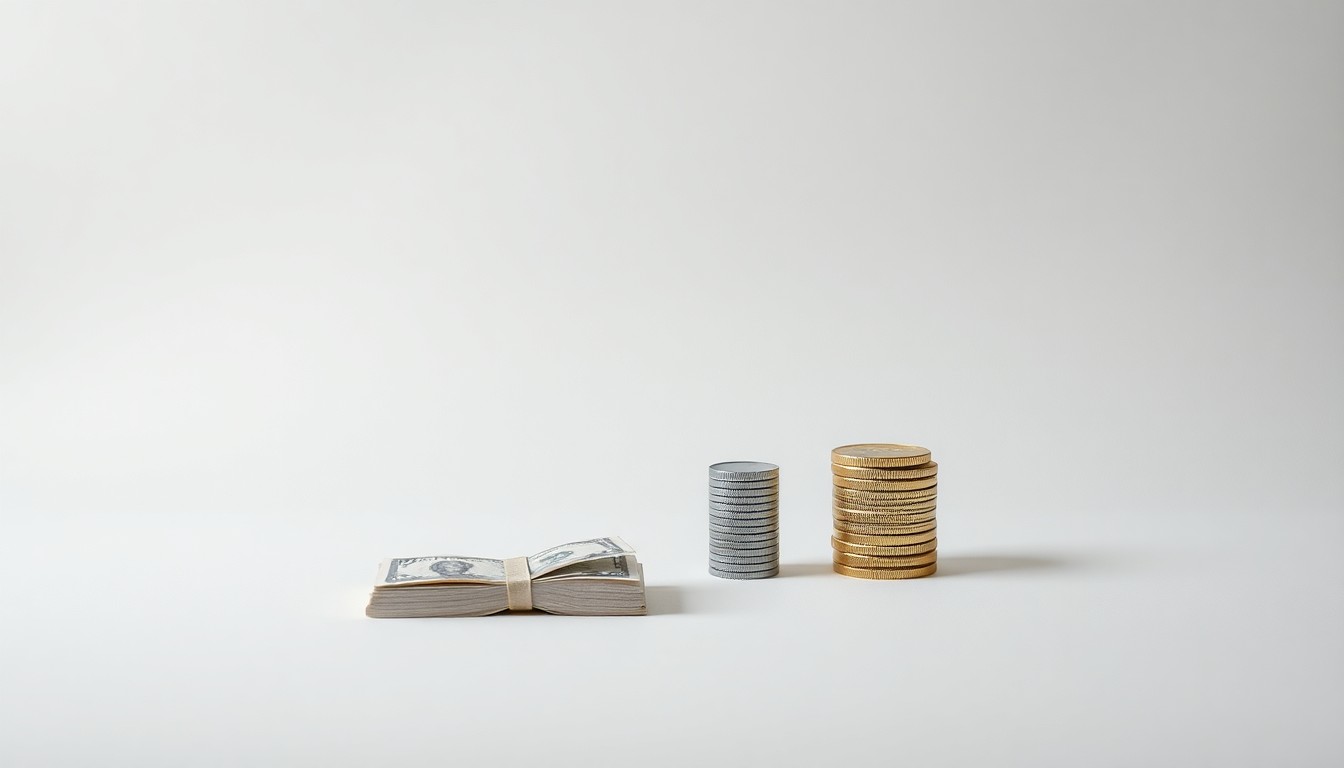 A high-end, photorealistic studio still-life photograph featuring a stack of polished metal cubes, a glass paperweight, and a sleek black pen arranged elegantly on a clean, white background, conceptually representing the abstract corporate strategy and leadership challenges facing Facebook.