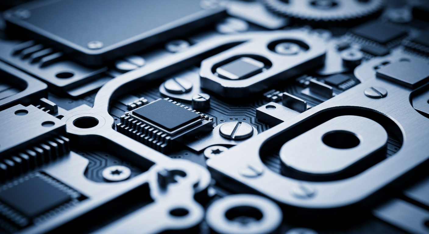 A highly detailed, cinematic close-up photograph of the intricate machinery and components that power the financial industry, conveying a sense of the complex and opaque nature of the markets.