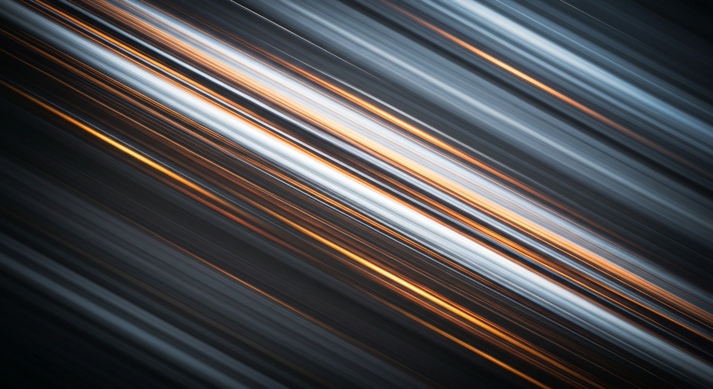 An abstract, colorful image featuring sweeping, blurred lines and shapes that suggest the movement and energy of a futuristic spacecraft, capturing the essence of the twisted astro dandy concept.