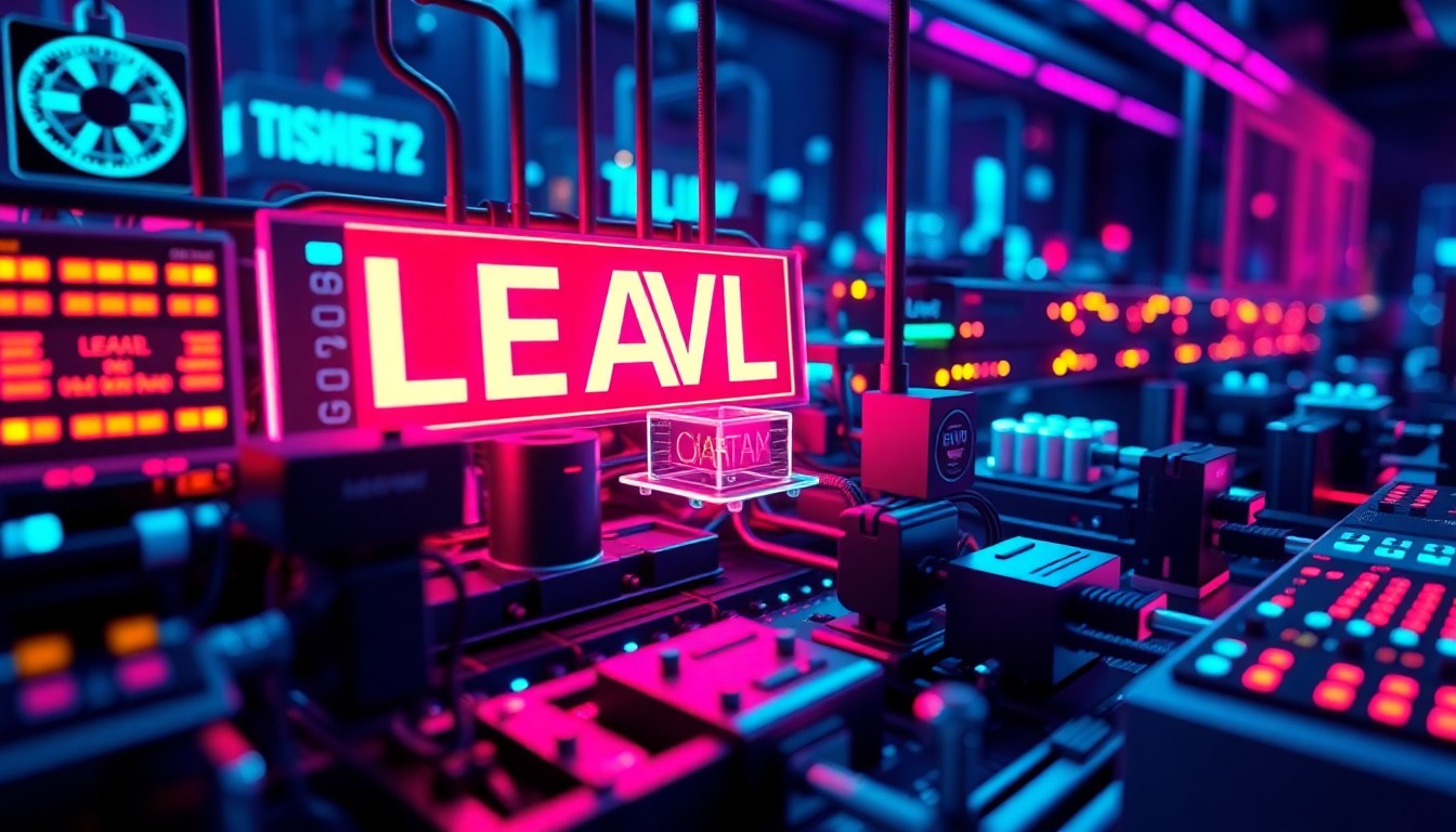 A highly detailed, glowing 3D illustration of a complex network of interconnected cybernetic hardware components, representing the integration of AI and automation into the legal industry.